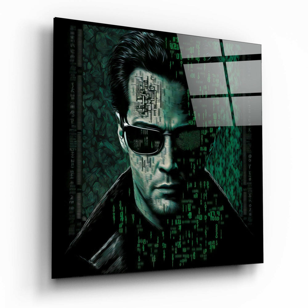 Matrix Glass Wall Art  || Designer Collection - Insigne Art 