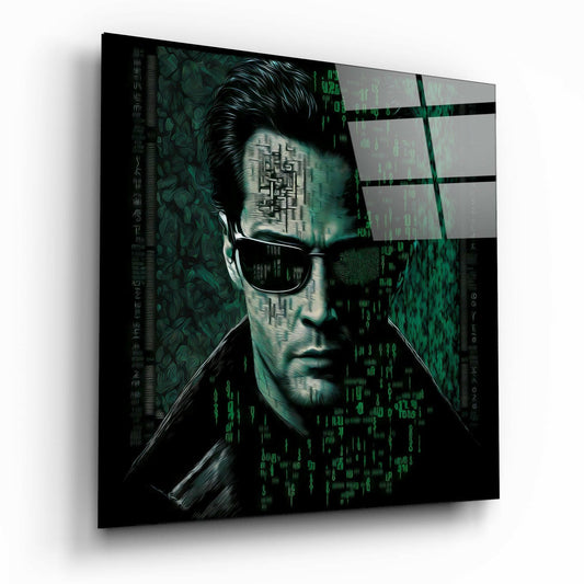 Matrix Glass Wall Art  || Designer Collection - Insigne Art 
