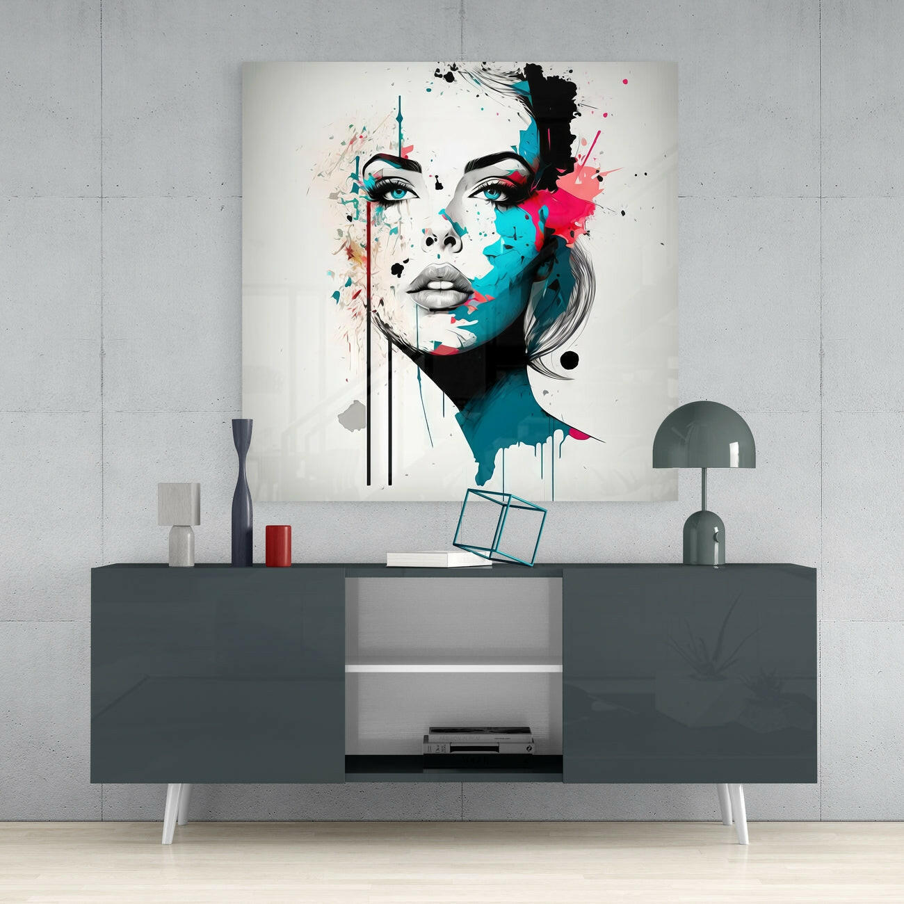 Woman Glass Wall Art  || Designer Collection - Insigne Art 