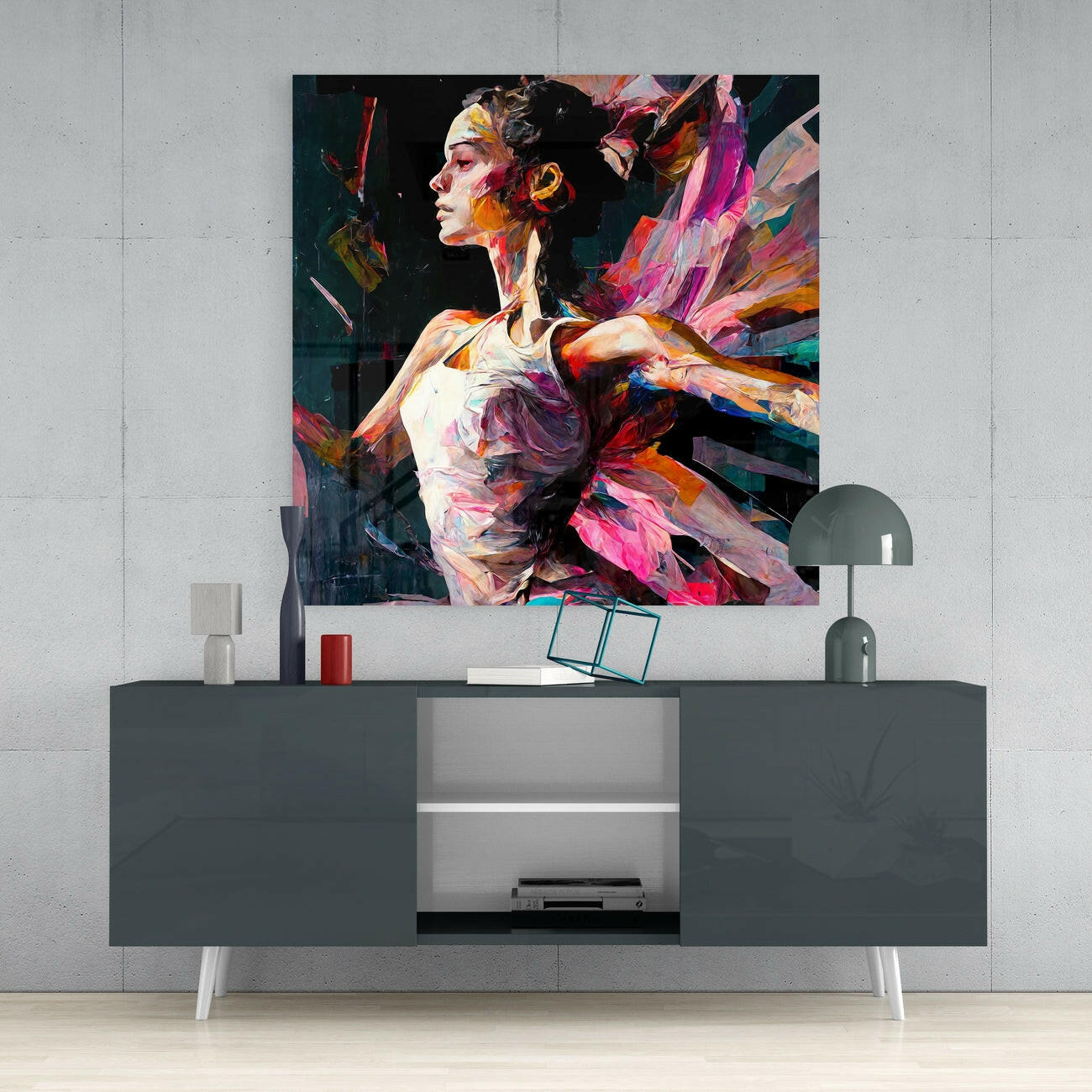 Ballerina Glass Wall Art  || Designers Collection - Insigne Art 