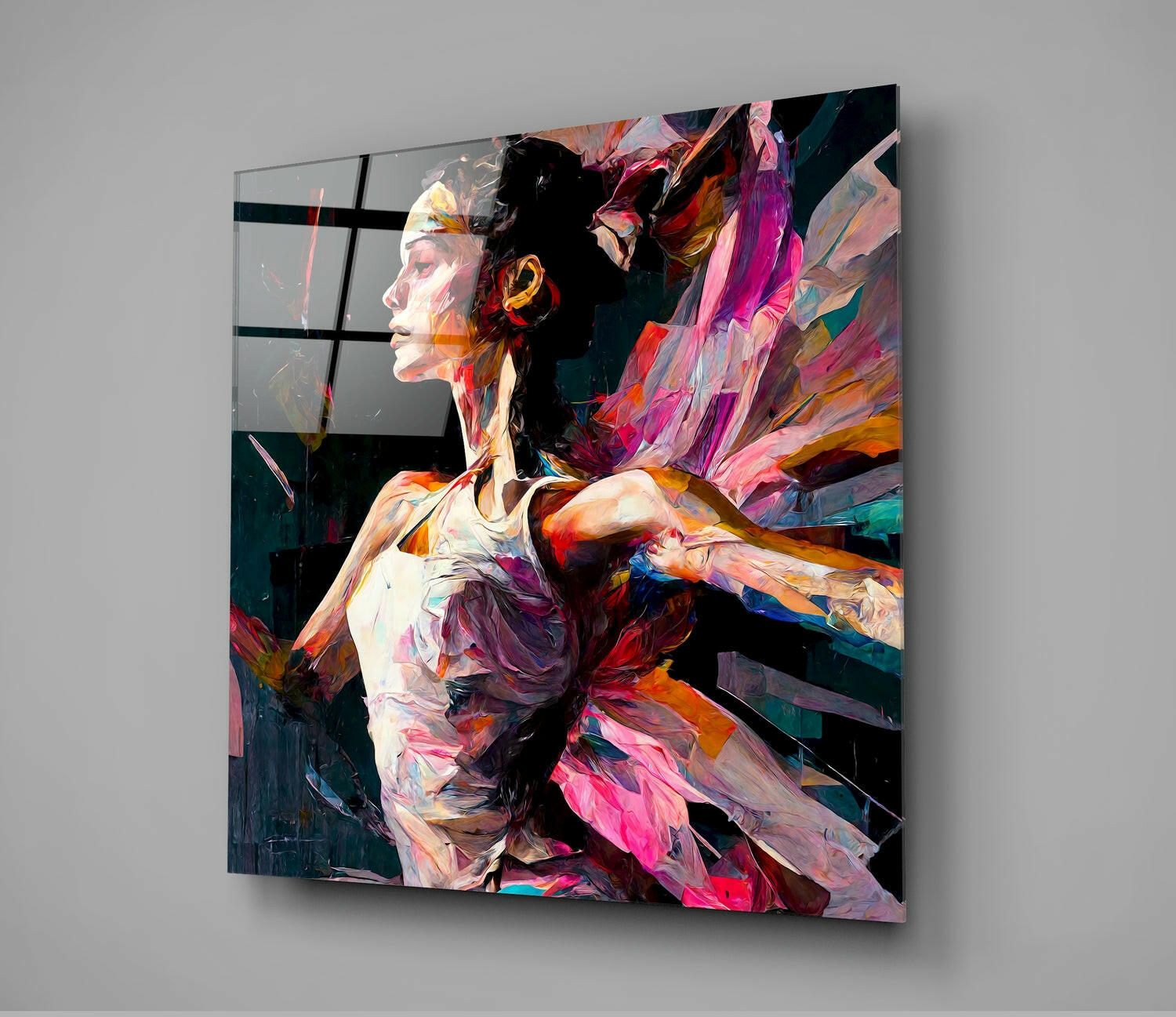 Ballerina Glass Wall Art  || Designers Collection - Insigne Art 