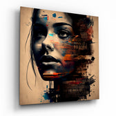 Woman Glass Wall Art  || Designer Collection.