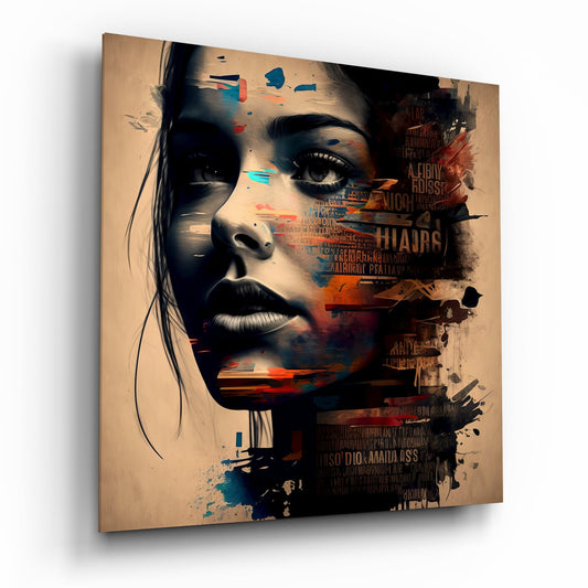 Woman Glass Wall Art  || Designer Collection.