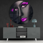 Colored Eyes Glass Wall Art.