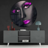 Colored Eyes Glass Wall Art.