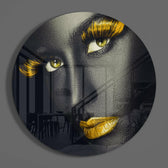 Colored Eyes Glass Wall Art.