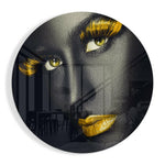 Colored Eyes Glass Wall Art.