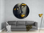 Colored Eyes Glass Wall Art.