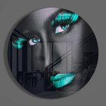 Colored Eyes Glass Wall Art.