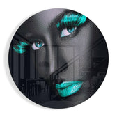Colored Eyes Glass Wall Art.