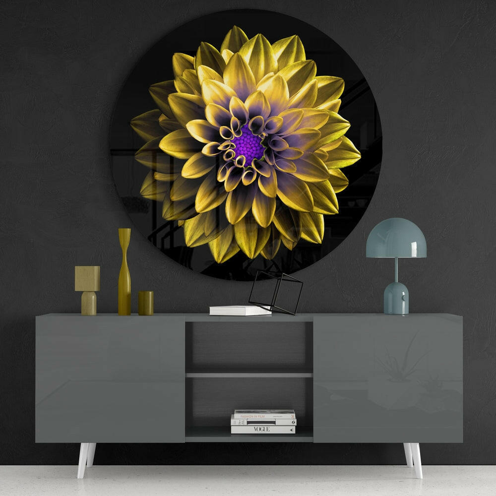 Flower Glass Wall Art.