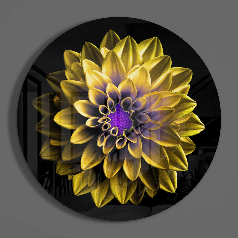 Flower Glass Wall Art.