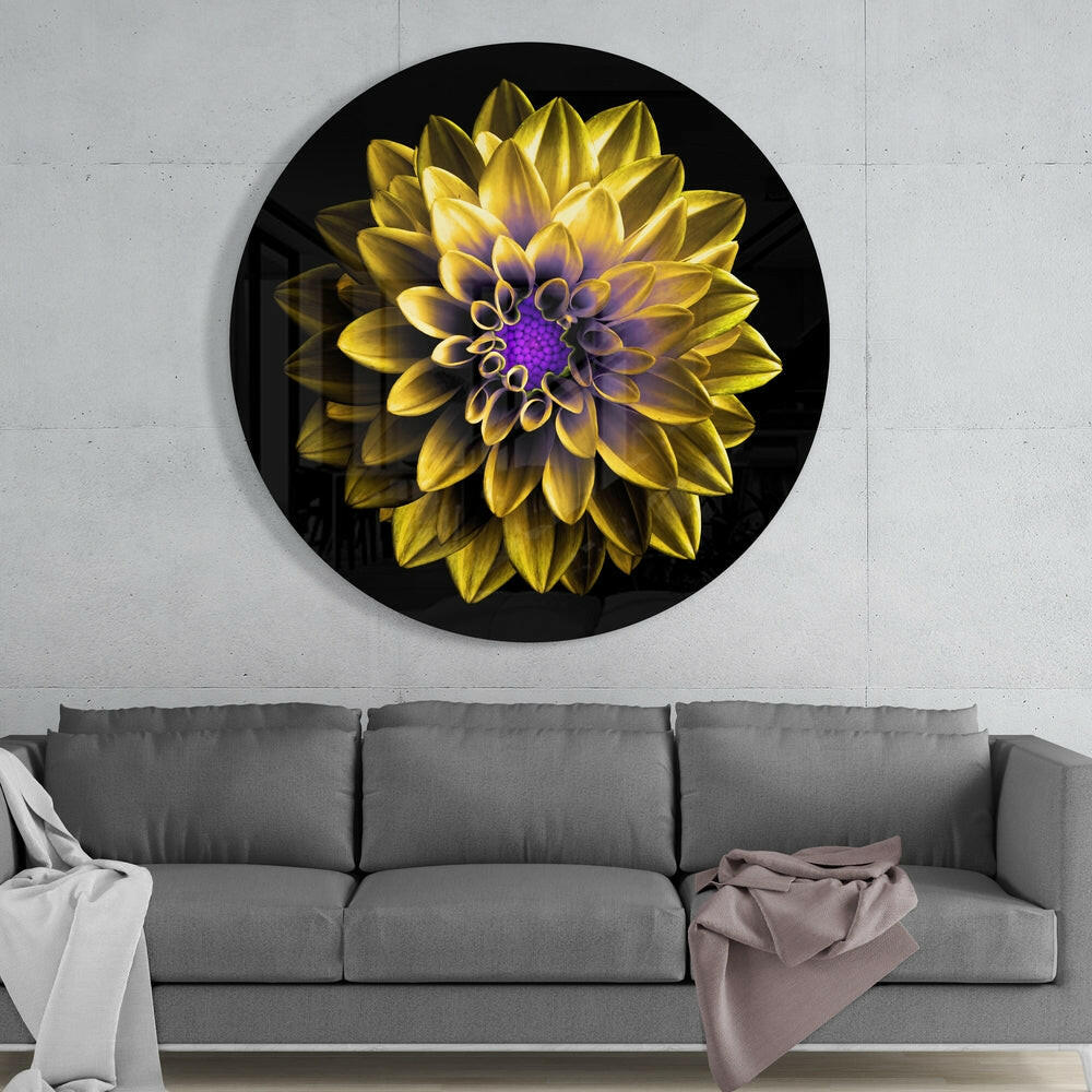 Flower Glass Wall Art.