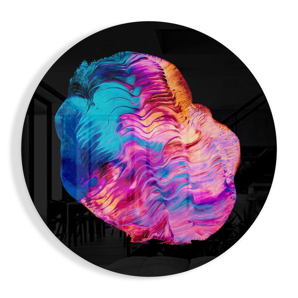 Abstract Glass Wall Art.