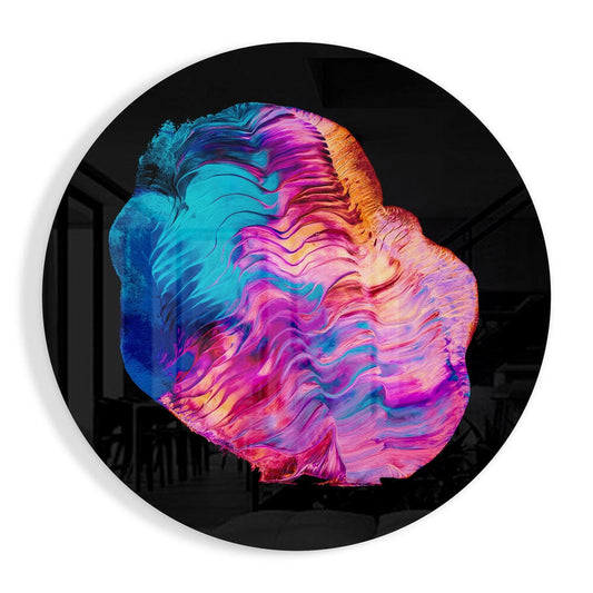 Abstract Glass Wall Art.