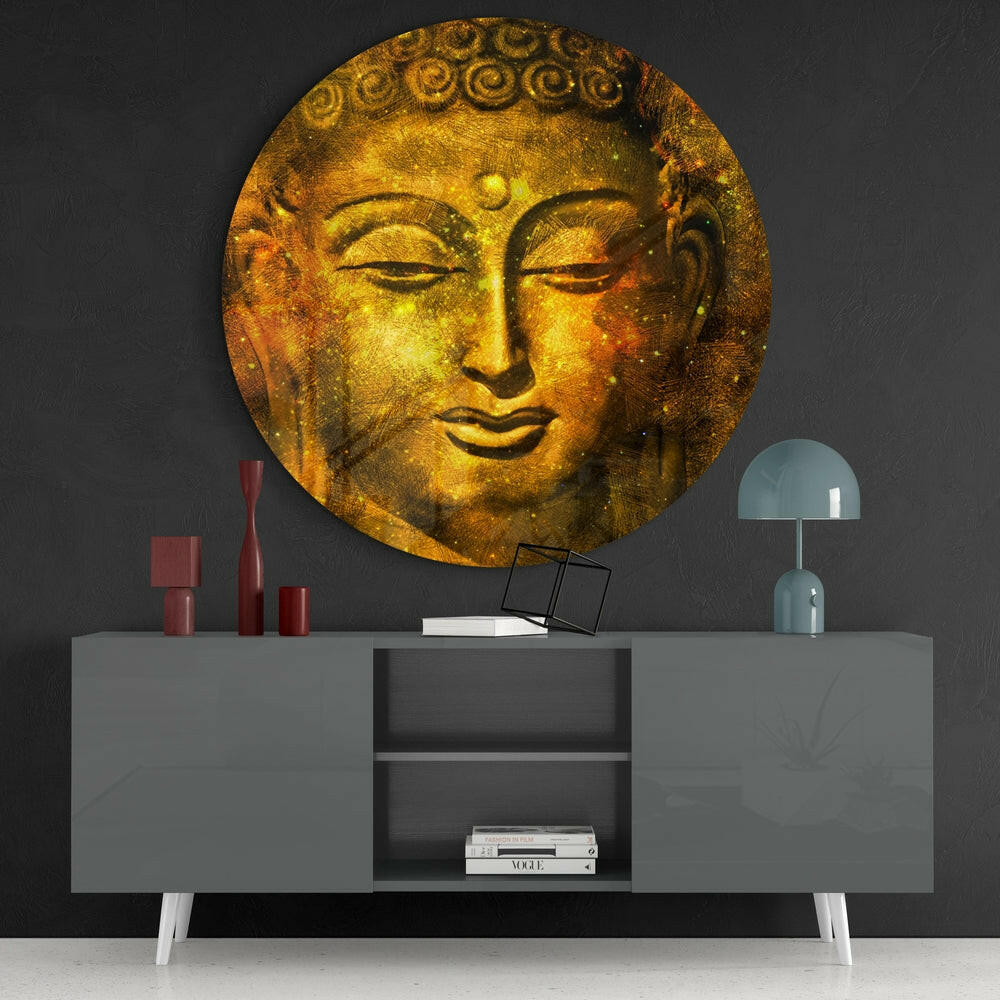 Buddha Glass Wall Art.