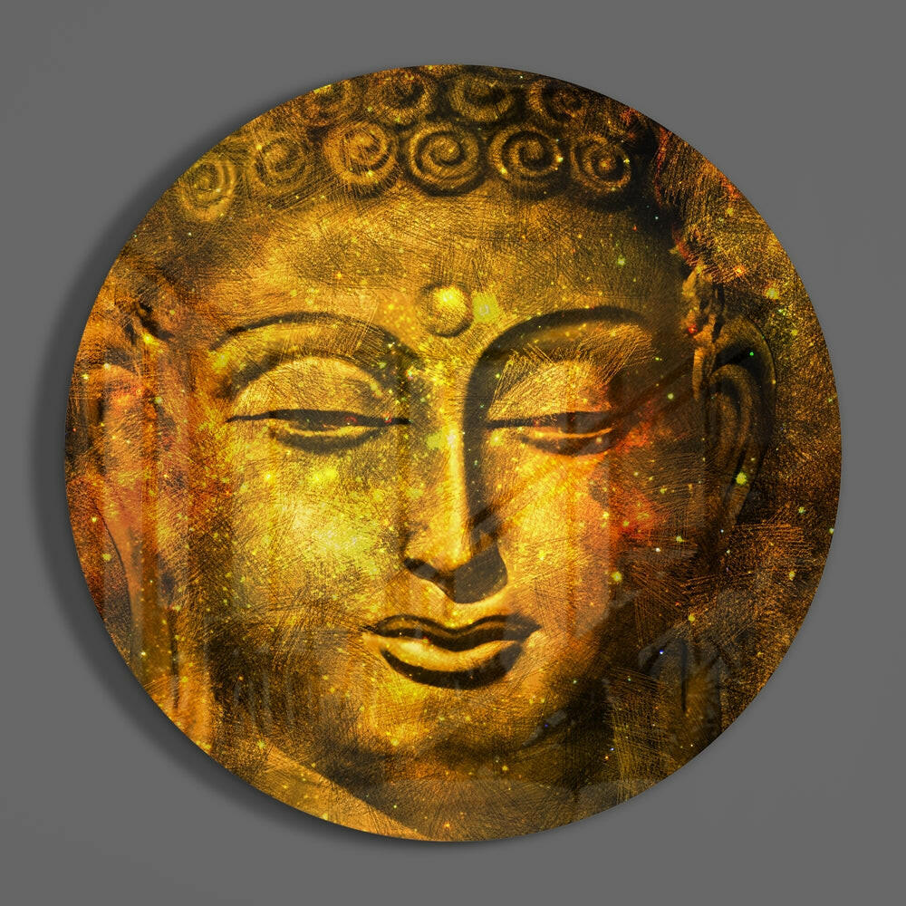 Buddha Glass Wall Art.