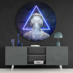 Triangle Glass Wall Art.