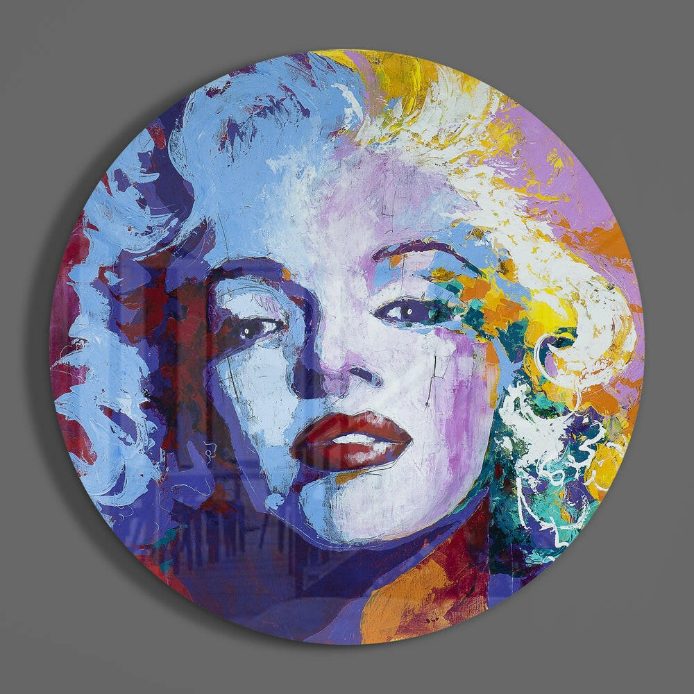 Marilyn Monroe Glass Wall Art.