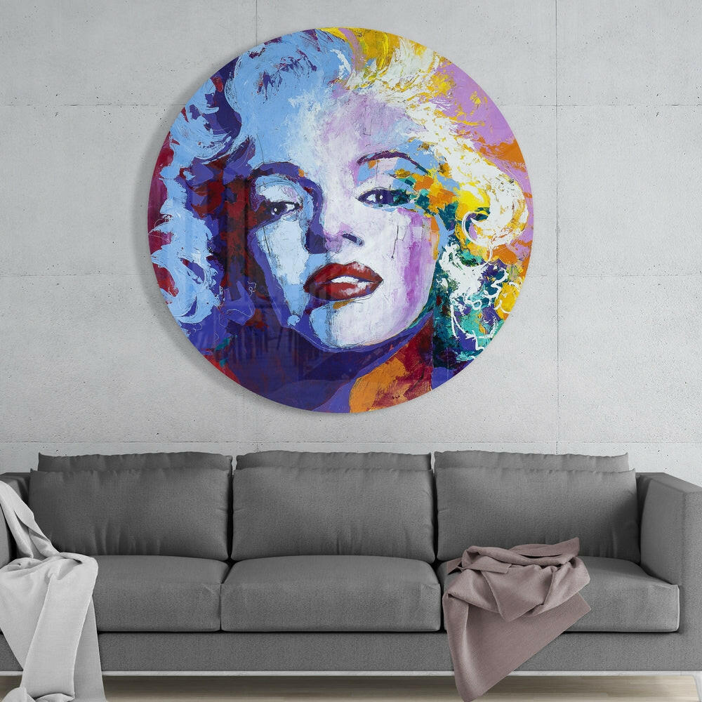 Marilyn Monroe Glass Wall Art.