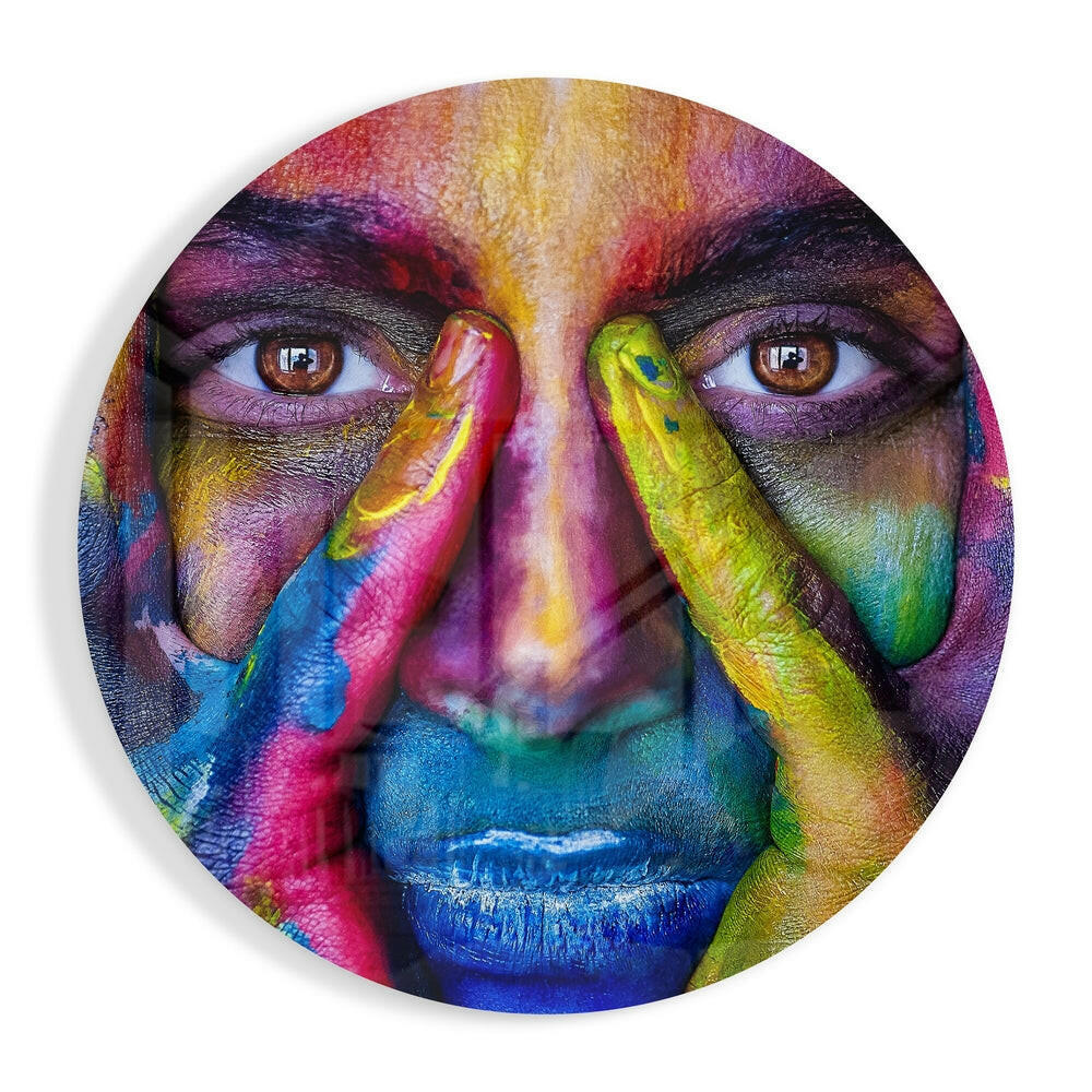 Colorful Look Glass Wall Art.