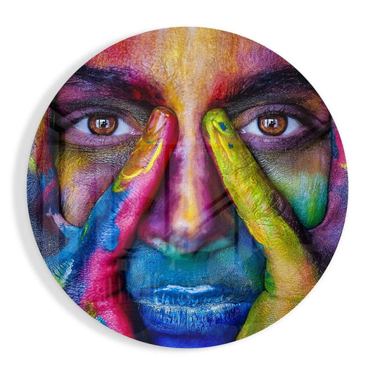 Colorful Look Glass Wall Art.