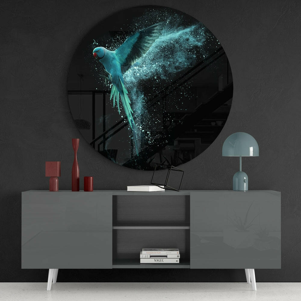 Bird Glass Wall Art.