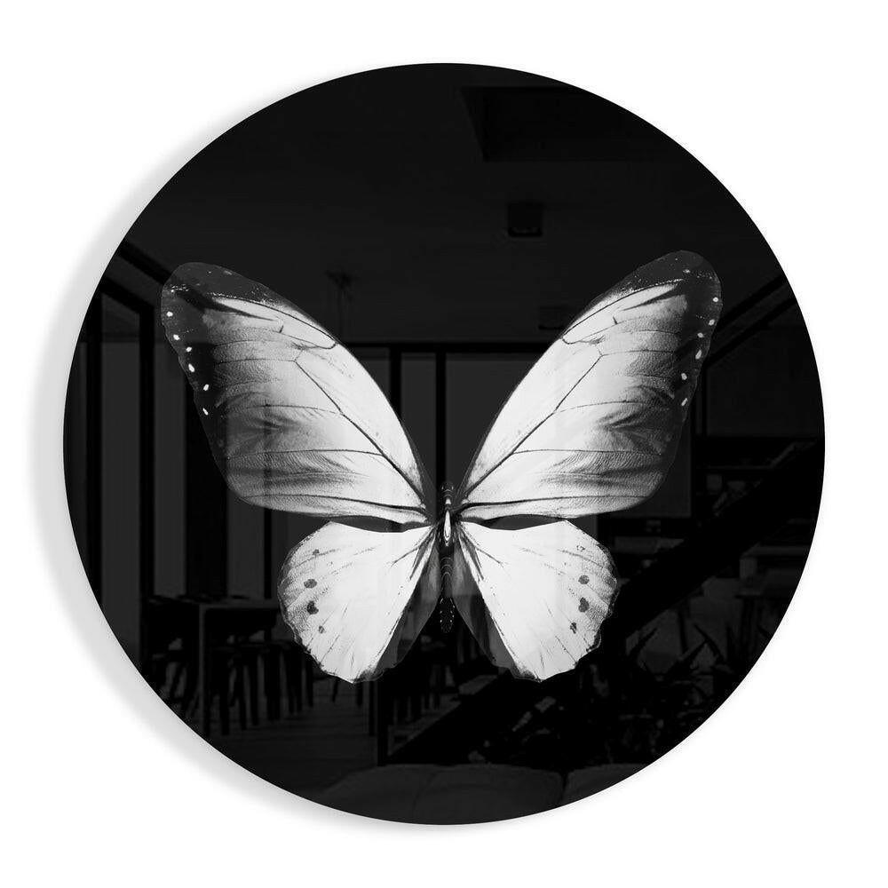 Butterfly Glass Wall Art.