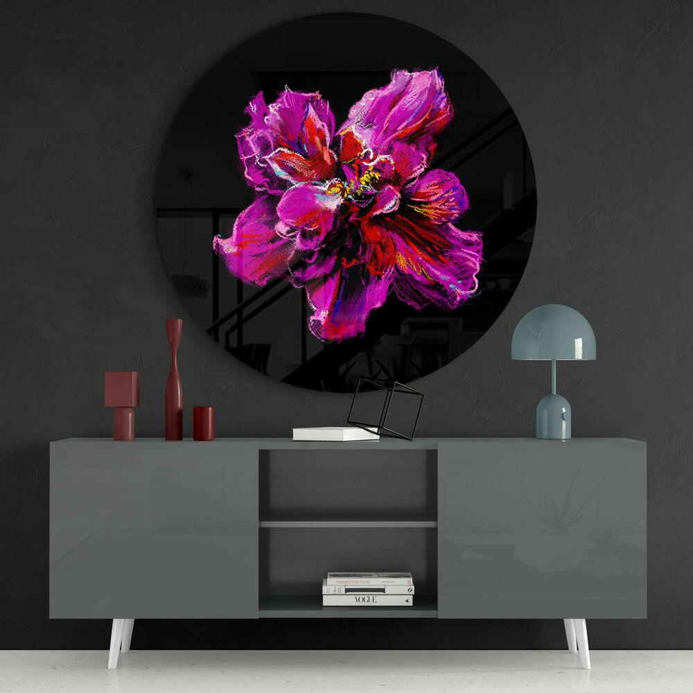 Flower Glass Wall Art.