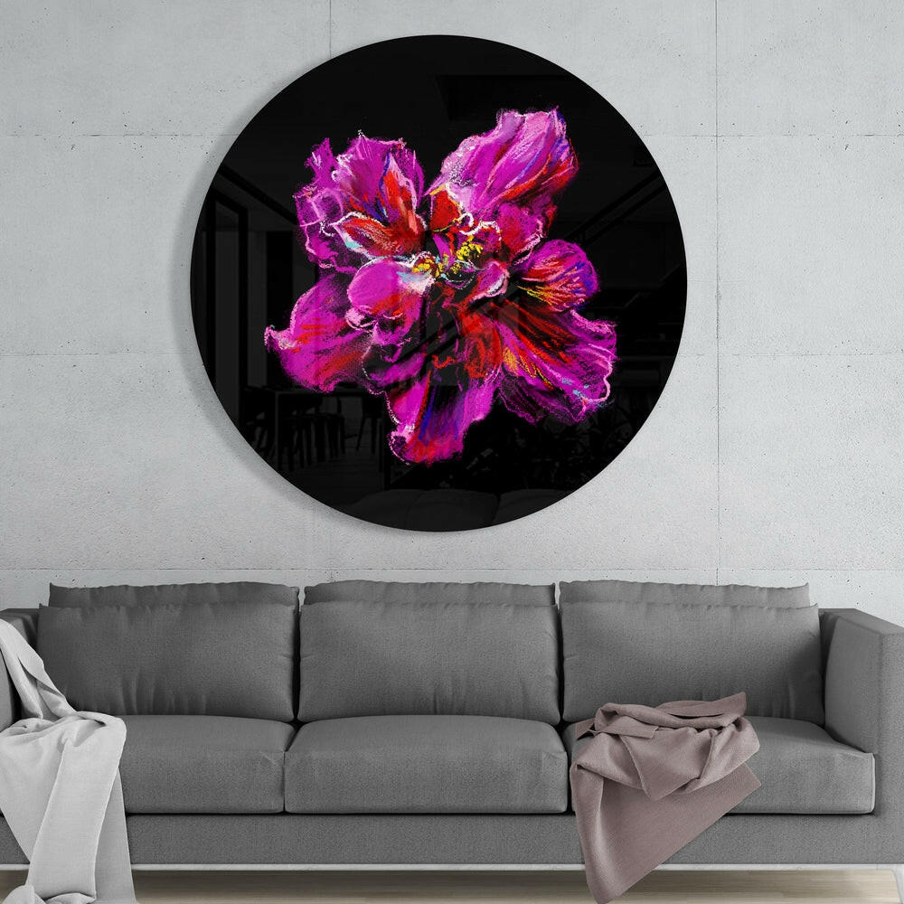 Flower Glass Wall Art.