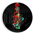 Abstract Glass Wall Art.