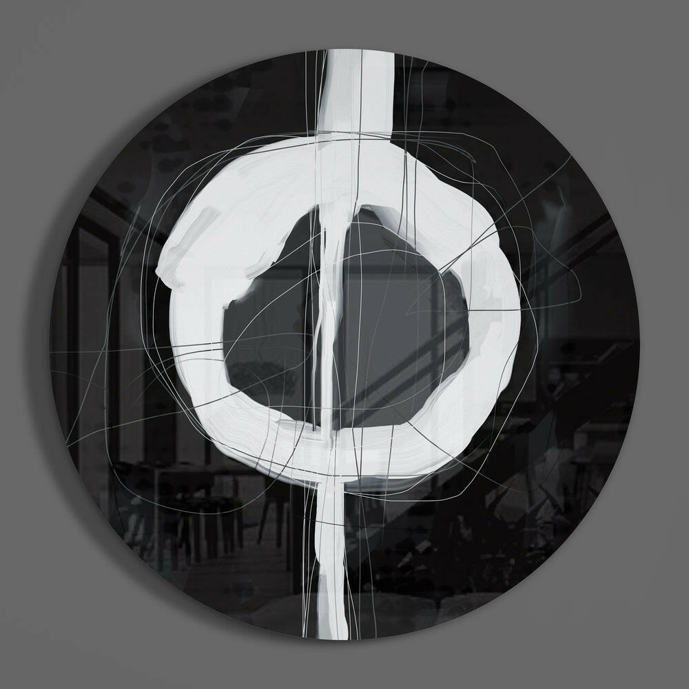 Abstract Glass Wall Art.