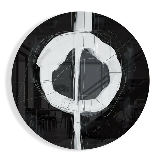 Abstract Glass Wall Art.