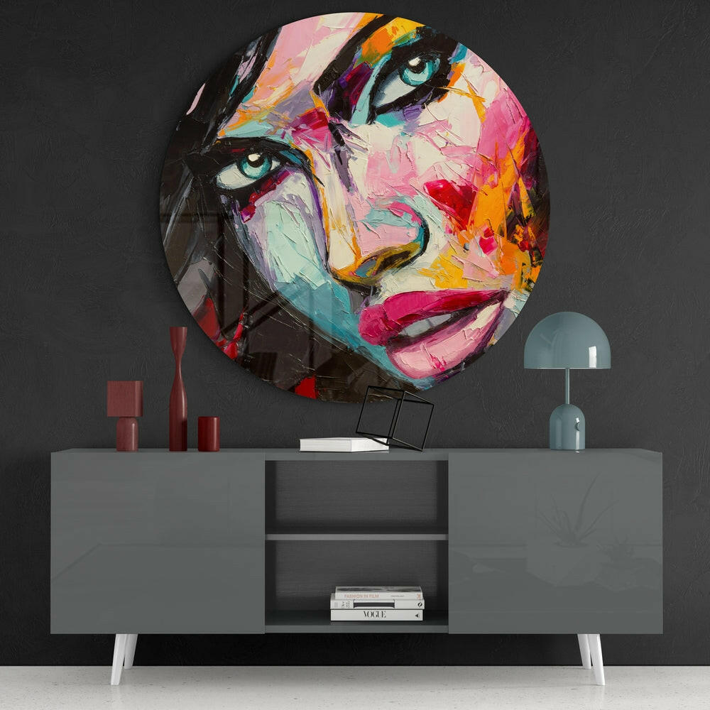 Women's Glass Wall Art.
