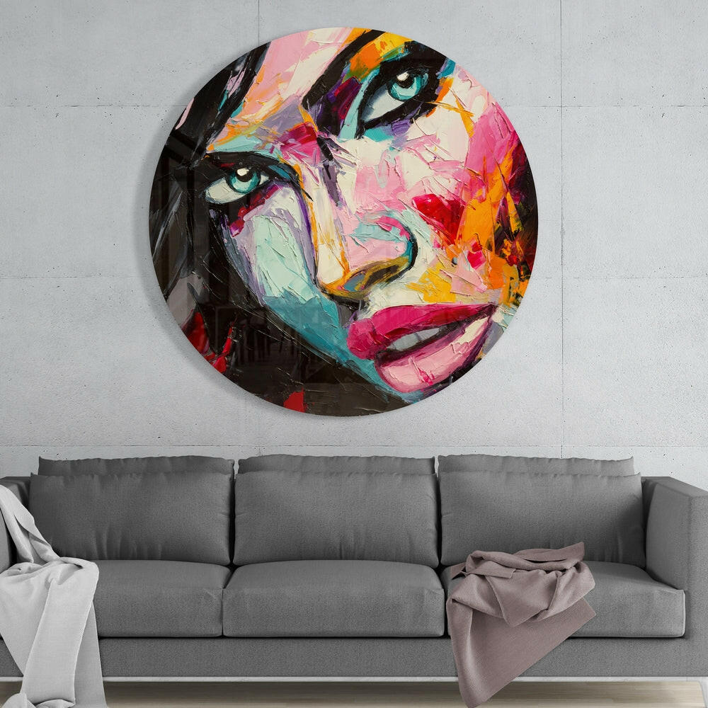 Women's Glass Wall Art.