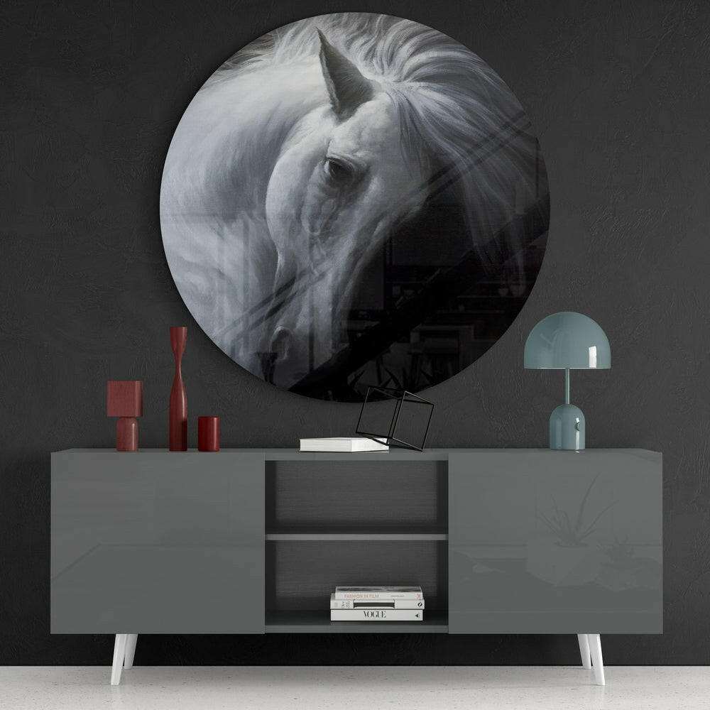 Horse Glass Wall Art.