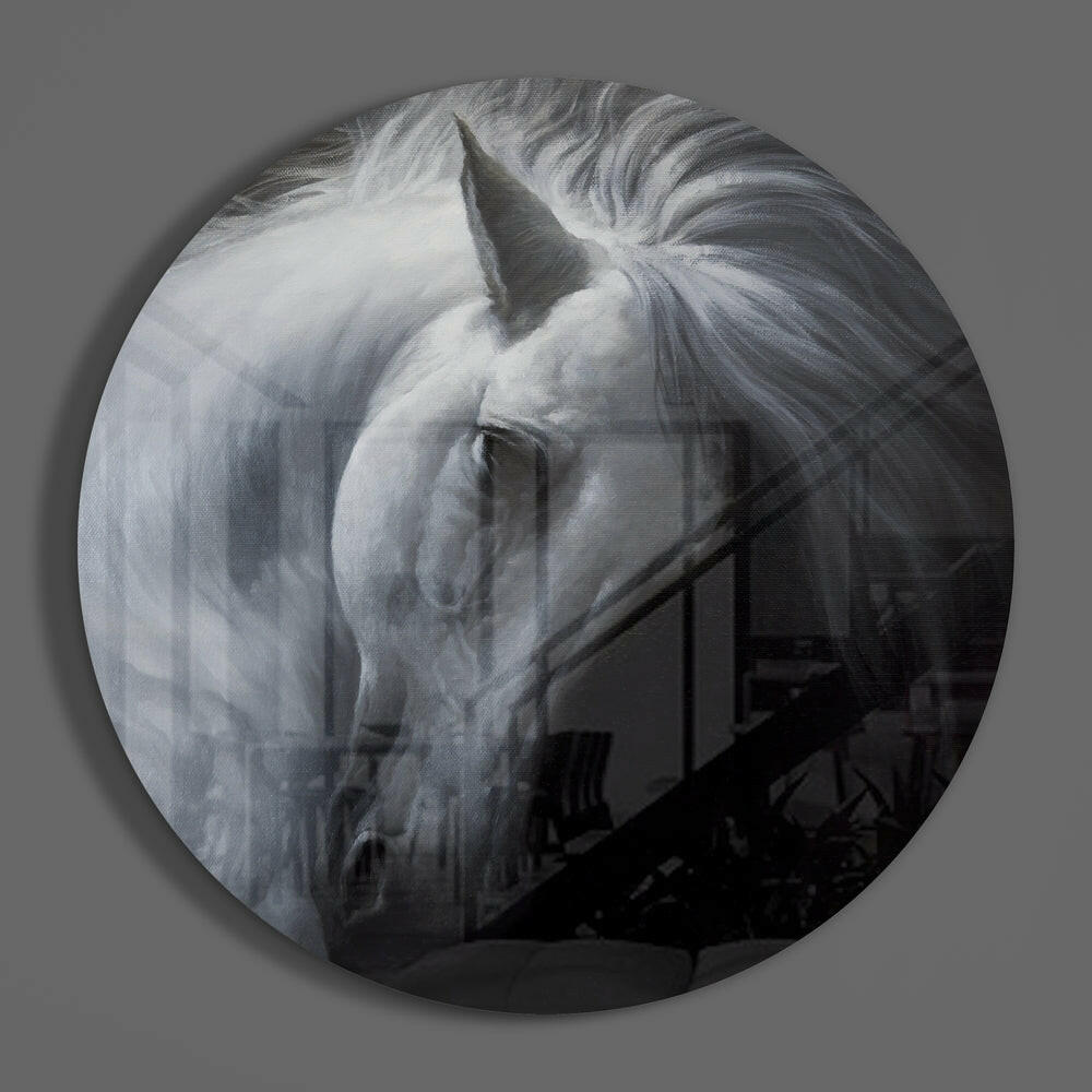 Horse Glass Wall Art.