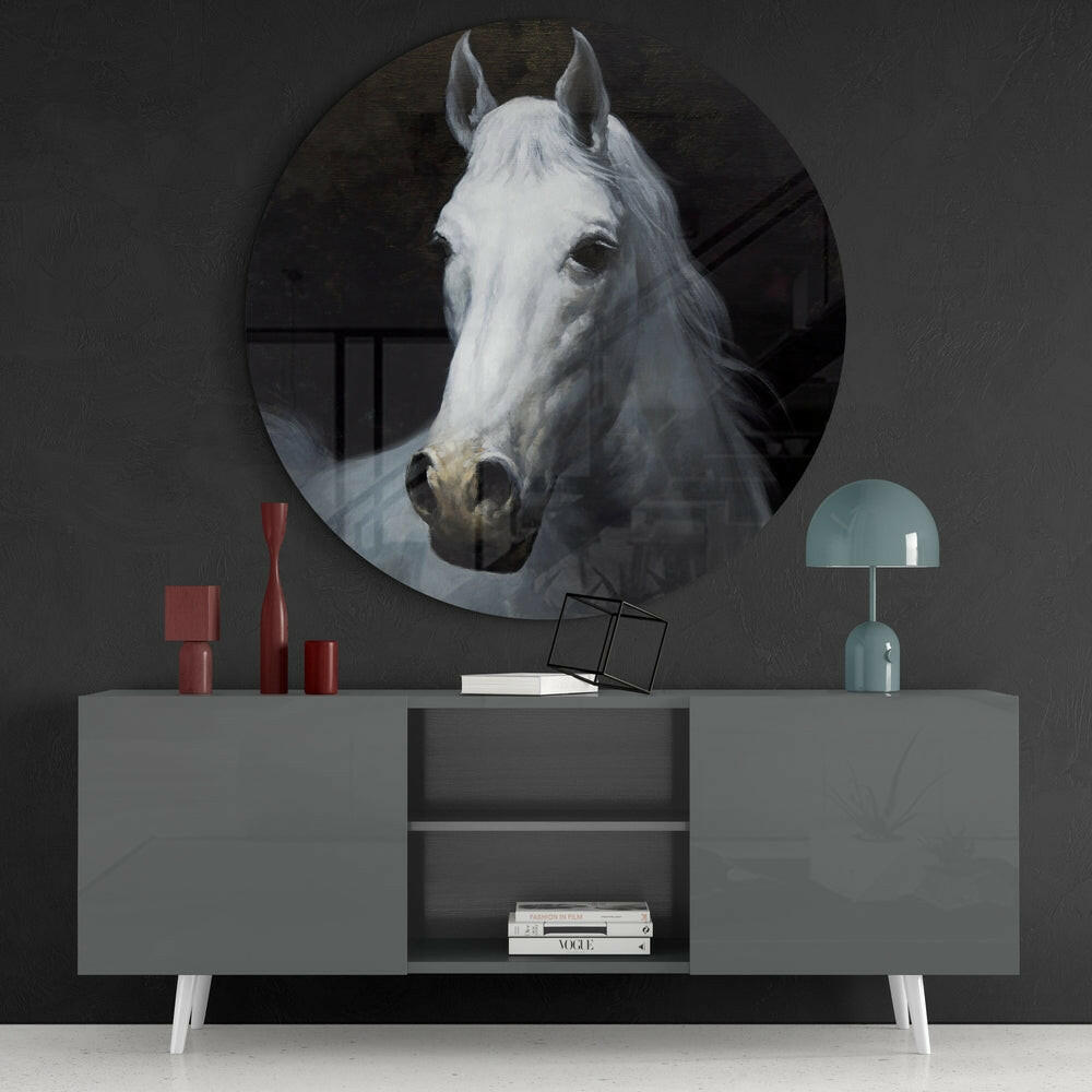 Horse Glass Wall Art.