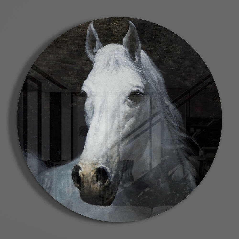 Horse Glass Wall Art.