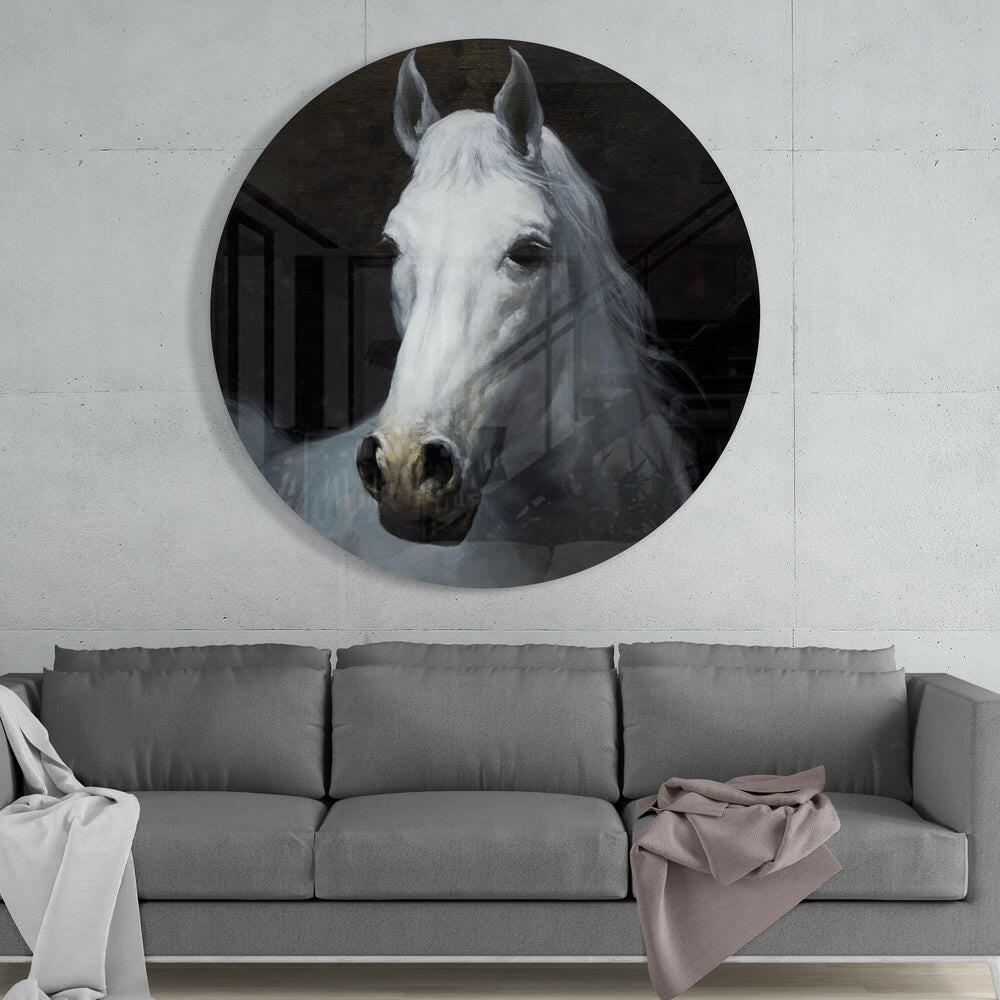 Horse Glass Wall Art.