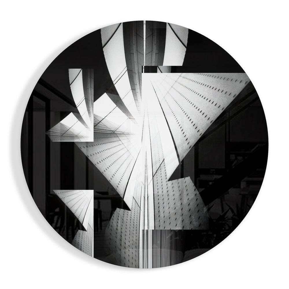 Skyscrapers Glass Wall Art.