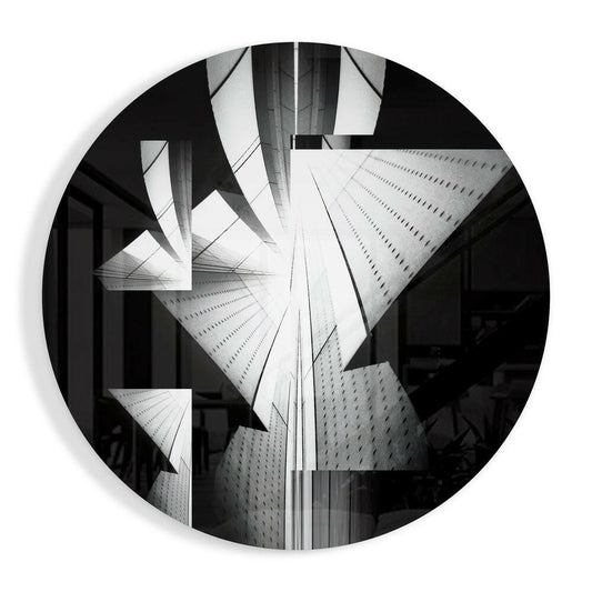 Skyscrapers Glass Wall Art.