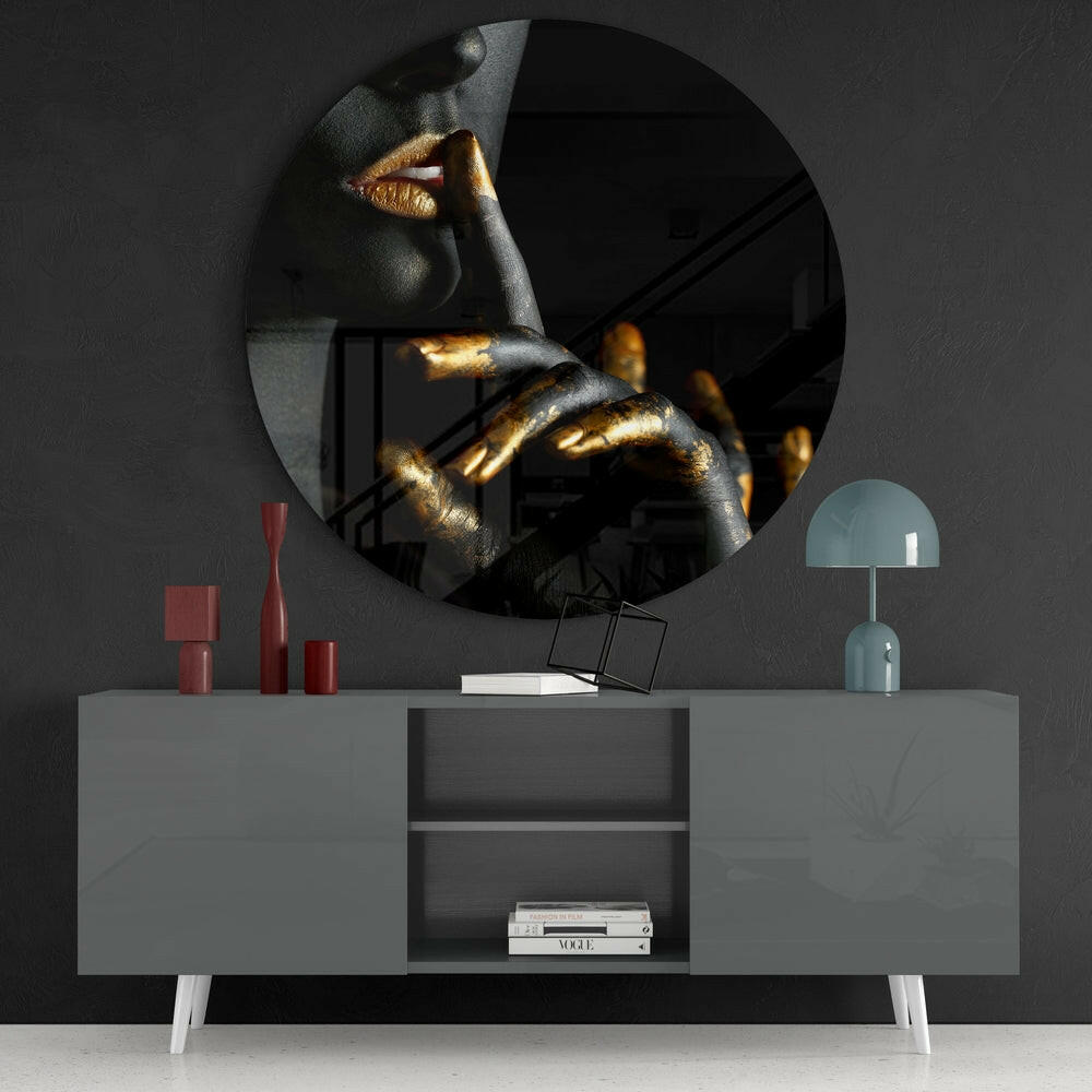 Silence Glass Wall Art.