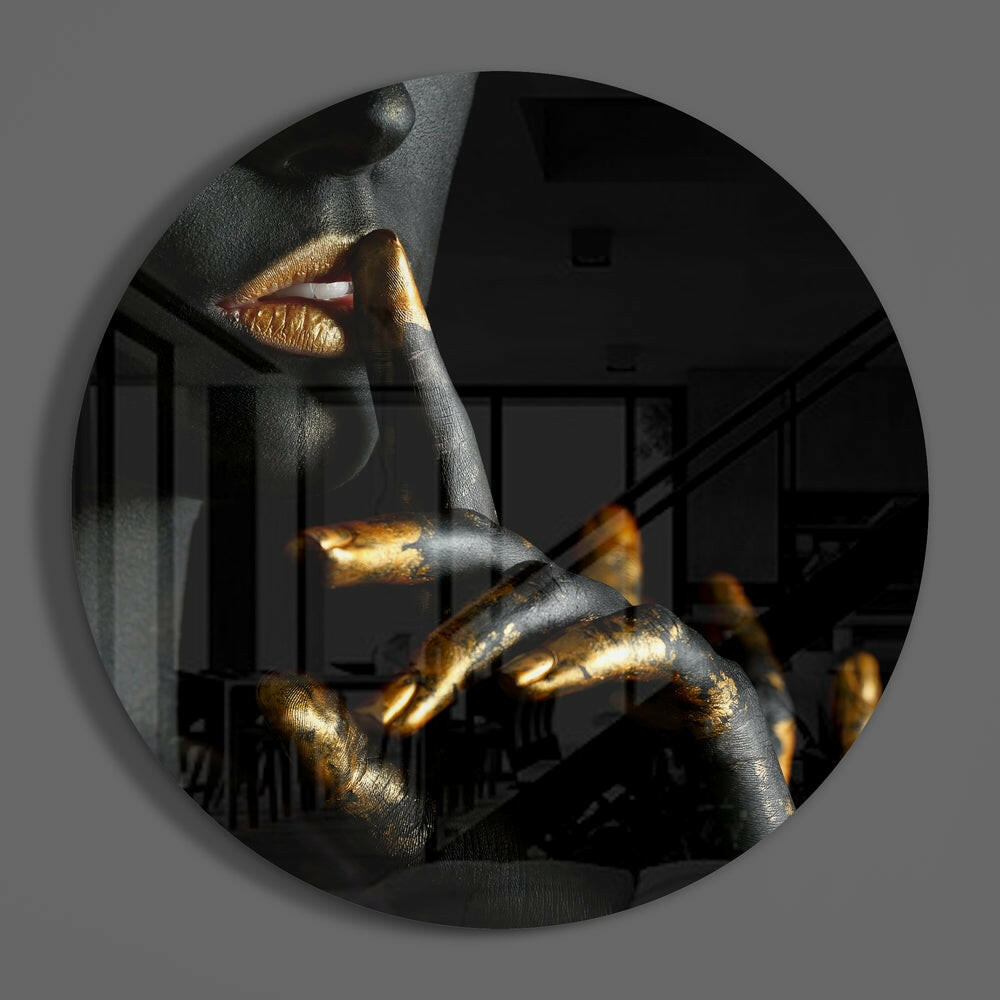 Silence Glass Wall Art.