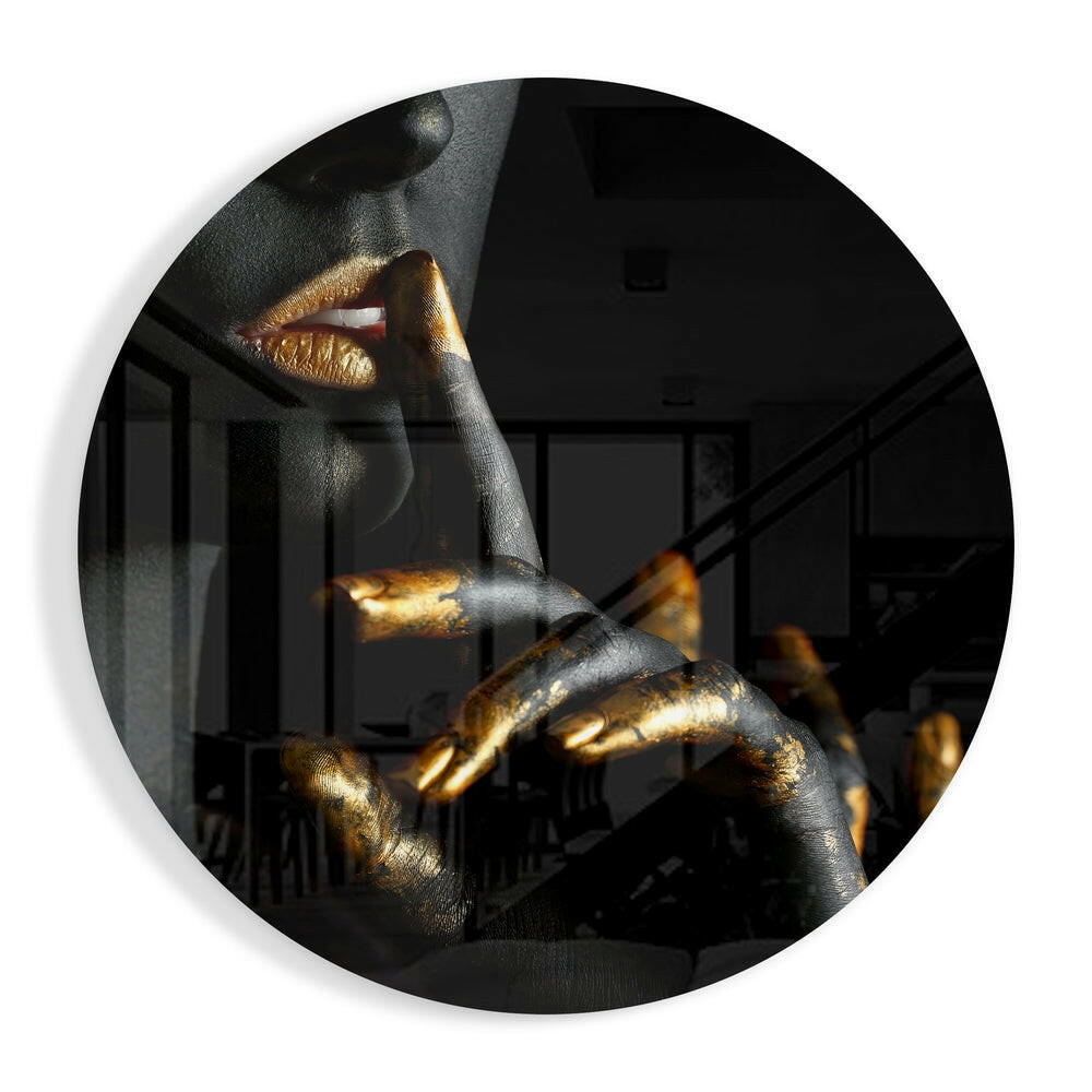 Silence Glass Wall Art.