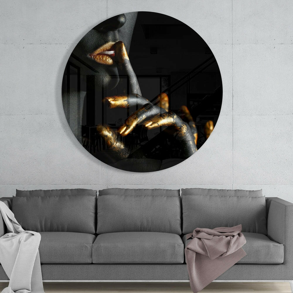 Silence Glass Wall Art.