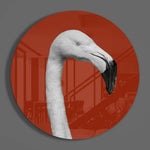 Flamingo Glass Wall Art.