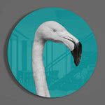 Flamingo Glass Wall Art.