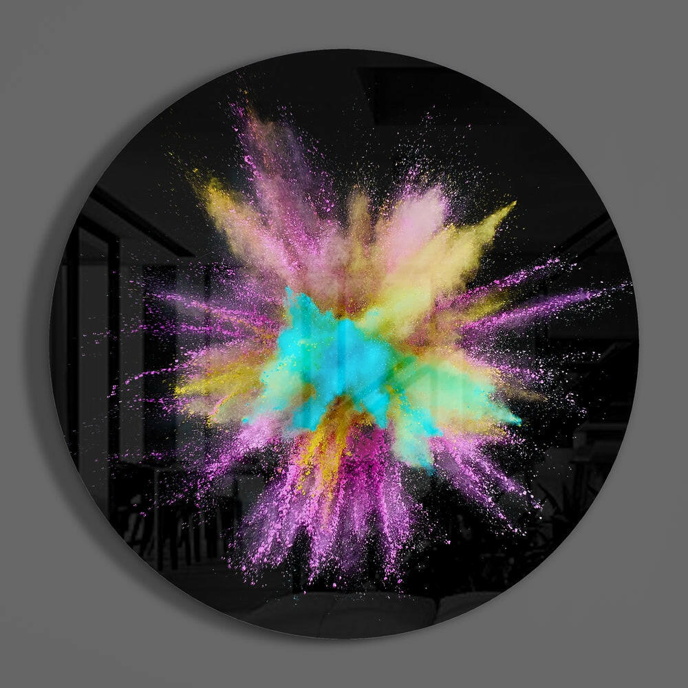 Abstract Glass Wall Art.