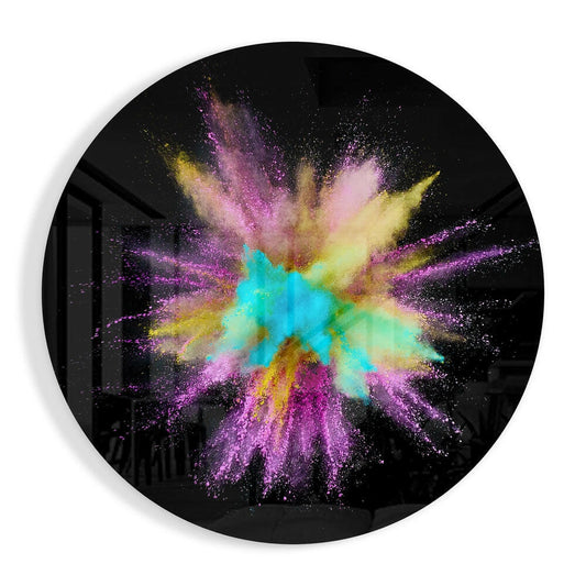 Abstract Glass Wall Art.